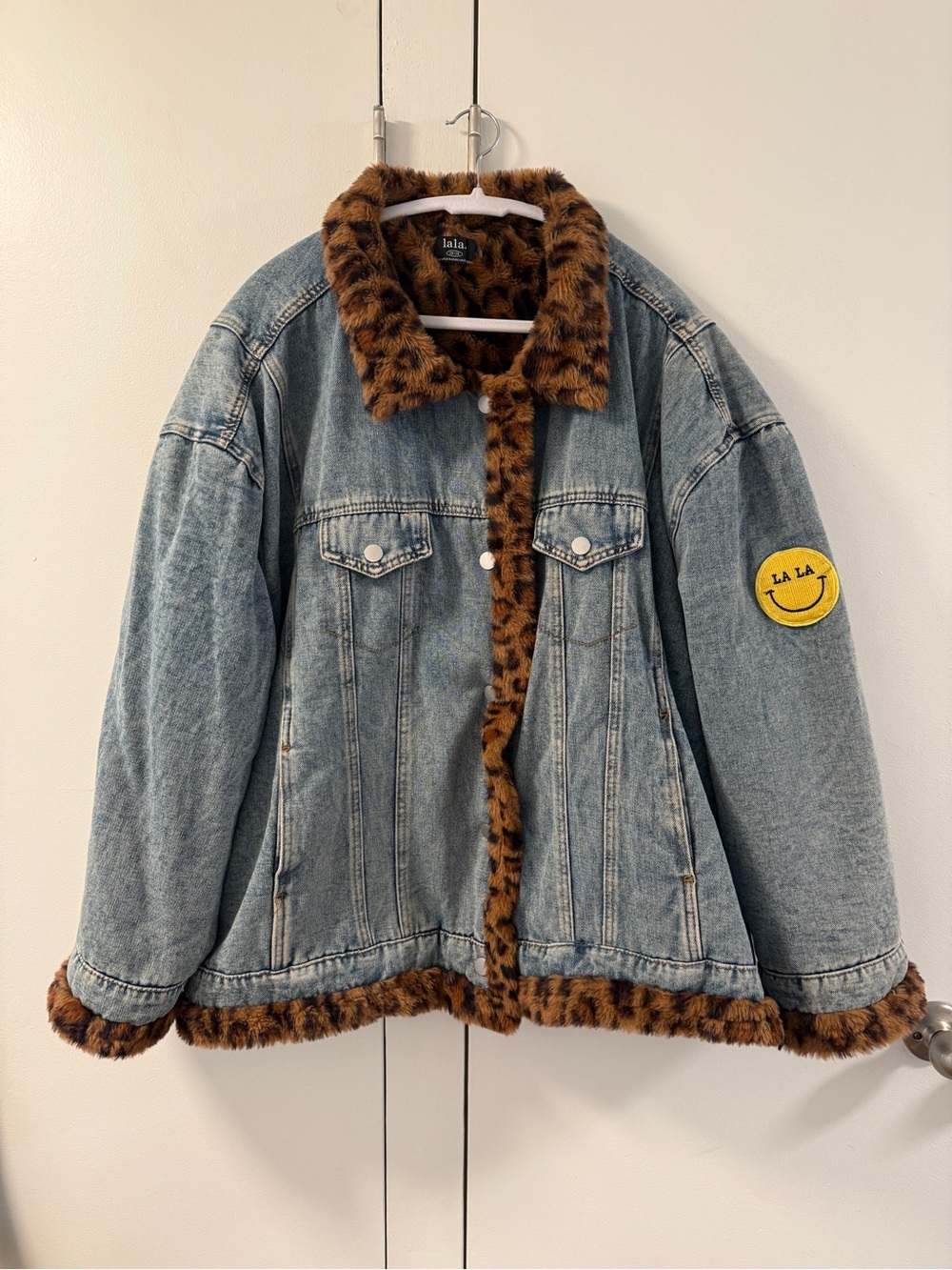Dressed in LALA Forever Patched Denim Trucker Jacket